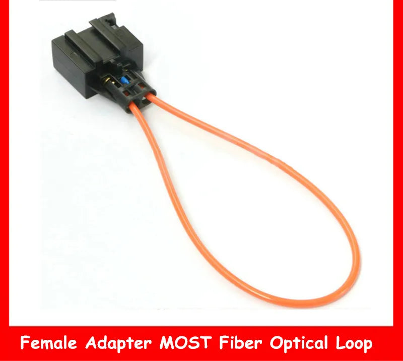 1Pc MOST Fiber Optic Optical Loop Bypass Female Cable Adapter for MERCEDES AUDI Q7 BMW