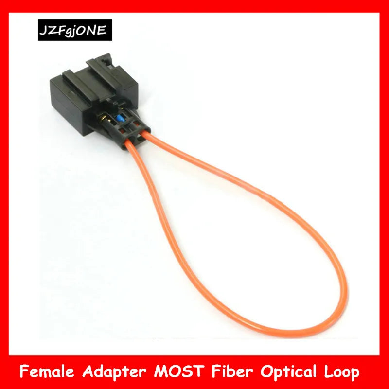 1Pc MOST Fiber Optic Optical Loop Bypass Female Cable Adapter for MERCEDES AUDI Q7 BMW