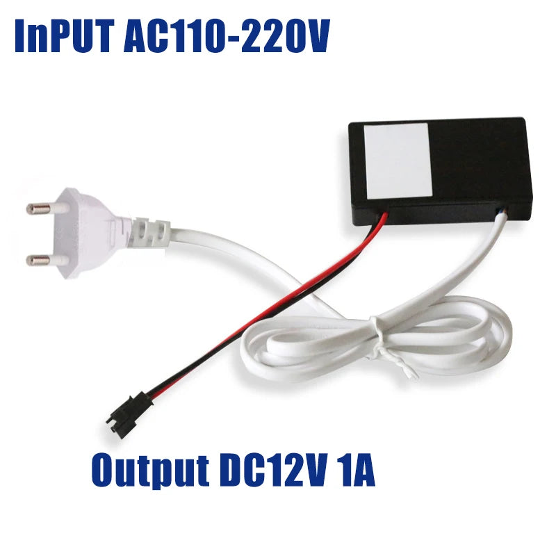 12V 220V 110V Touch Sensor Switch 12V 5A 60W LED Smart Single Key Mirror Light Switch Touch Dimmer Switch For Bathroom Mirror